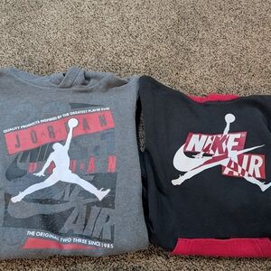 Nike Michael Jordan Boys Sweatshirts - Gray and Black
